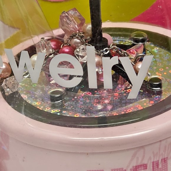 New Pink Fashion Barbie Fever Jewelry Storage Box Mattel H9830 w Girls Bracelet - Picture 4 of 16